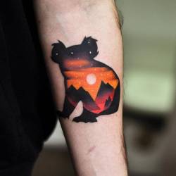 neotattooart:  Koala inferno on the left