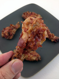  Wow :-O   Maple Syrup &amp; Bacon Breaded Chicken Wings 