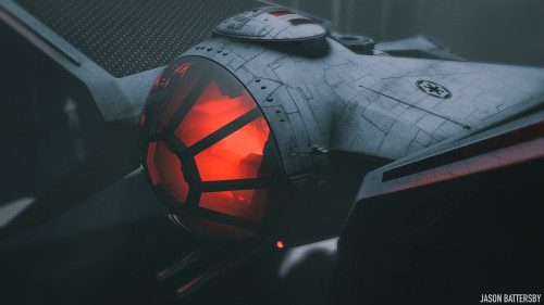 cyberclays:Tie-X / Tie Fighter Design Study- Star Wars fan art by Jason Battersby“Out of the shadows