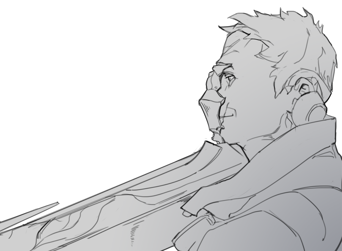 magealien:  Over watch fanart.I love reaper. 4th pic “But he is leaving you soon.”