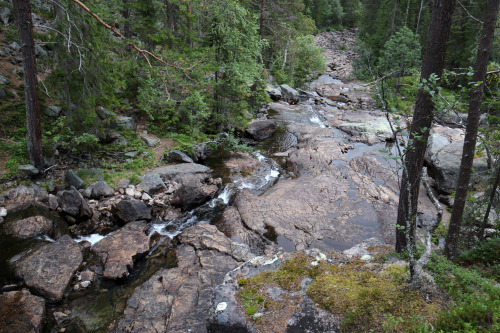 Rändåfallet in Härjedalen, Sweden. September, 2019.