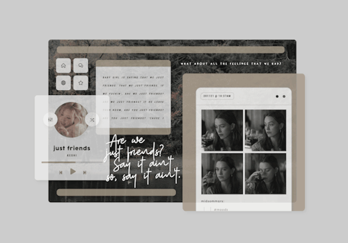 always —  a theme.a theme designed with indie/multi-muse or personal use in mind, but ofc