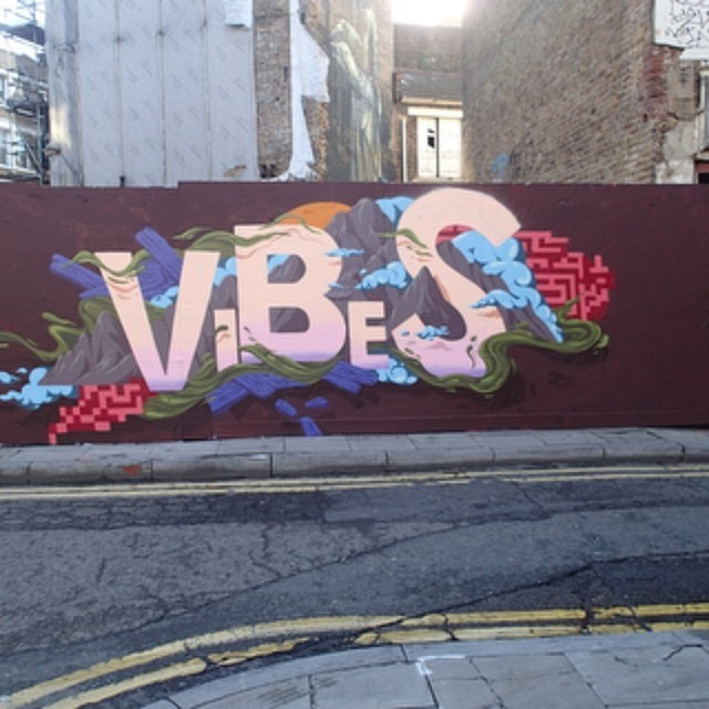 Vibes #graffiti #letters #london #type #streetart #shoreditch