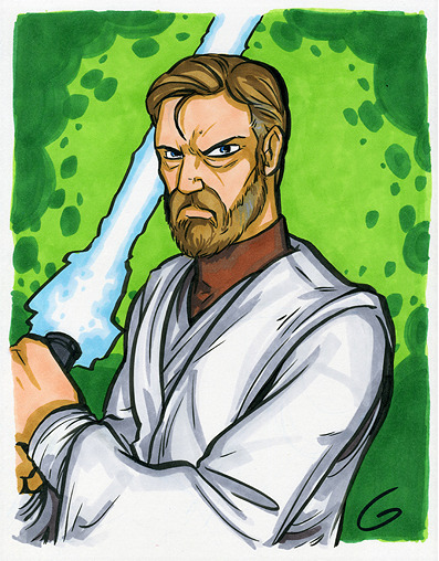 obi-tine-blog:  Obi-wan through the episodes by Grant Gould 