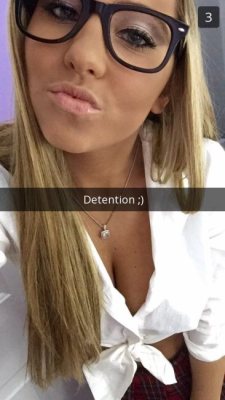 halloweenisforthesexy:  I’d go to detention with her every single day.