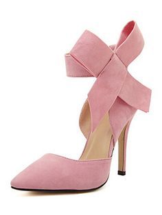 womenshoesdaily:  Pink Detachable Bow Embellishment