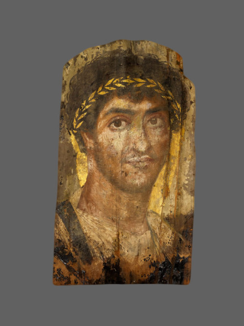 Roman, Egypt, Fayum region Mummy Portrait of a Man, 2nd century C.E. 