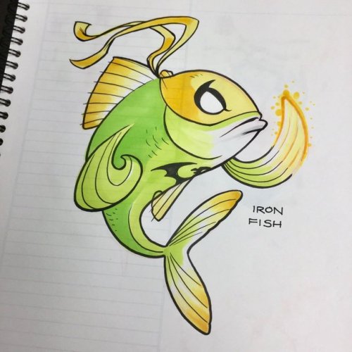 darrencalvert: I made a typo while Googling “Iron Fist” which led to drawings of Iron Fish and the D