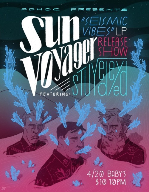 Haven’t made a #GigPoster in forever, so I’m super stoked to share this one I made for Sun Voyager &