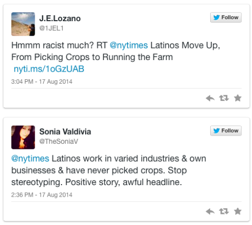 micdotcom:  The New York Times pisses off Latino readers with wildly tone deaf headline 