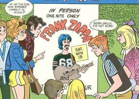 fallopianrhapsody:Frank Zappa & the Mothers of Invention in Archie Comics.