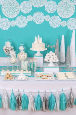 thecakebar:  White Christmas Dessert Table Recipes {clink link for ALL recipes} Italian Cream Cake Recipe Winter Wonderlands Recipe Snowball Cookies Recipe Blizzard Fudge Recipe  Marshmallow Pops Recipe Chocolate Stirring Spoons Recipe Cheesecake Cake