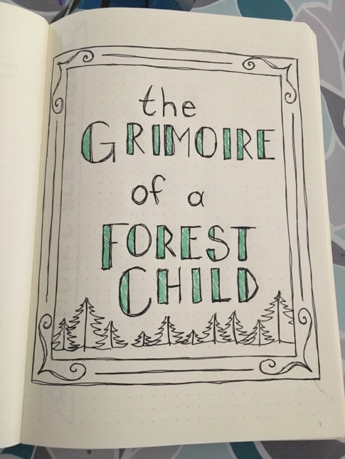 therootedcottage: anothersusurrus:Introducing… my Grimoire of a Forest Child!This is just