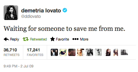 demiwecare:  2009-2013 #RecoveryIsPossible @ddlovato 