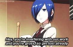 l0verseyes:  You’ve got a dirty mouth there, Kirishima-san.Make me choose: Touka or Hideyoshi asked by anonymous  