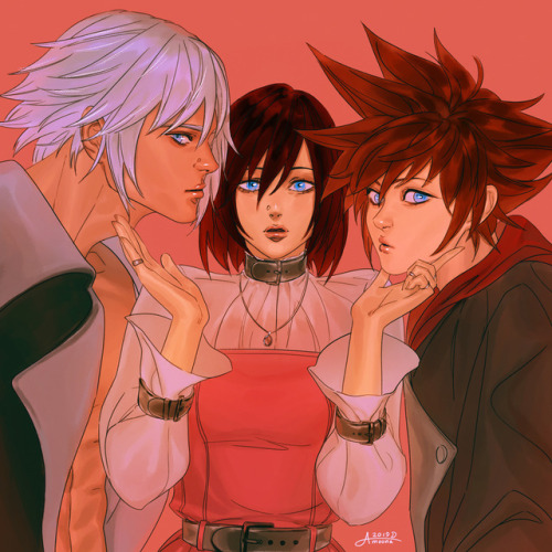 Kingdom hearts trio!