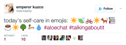Join the conversation and use #AloeChat