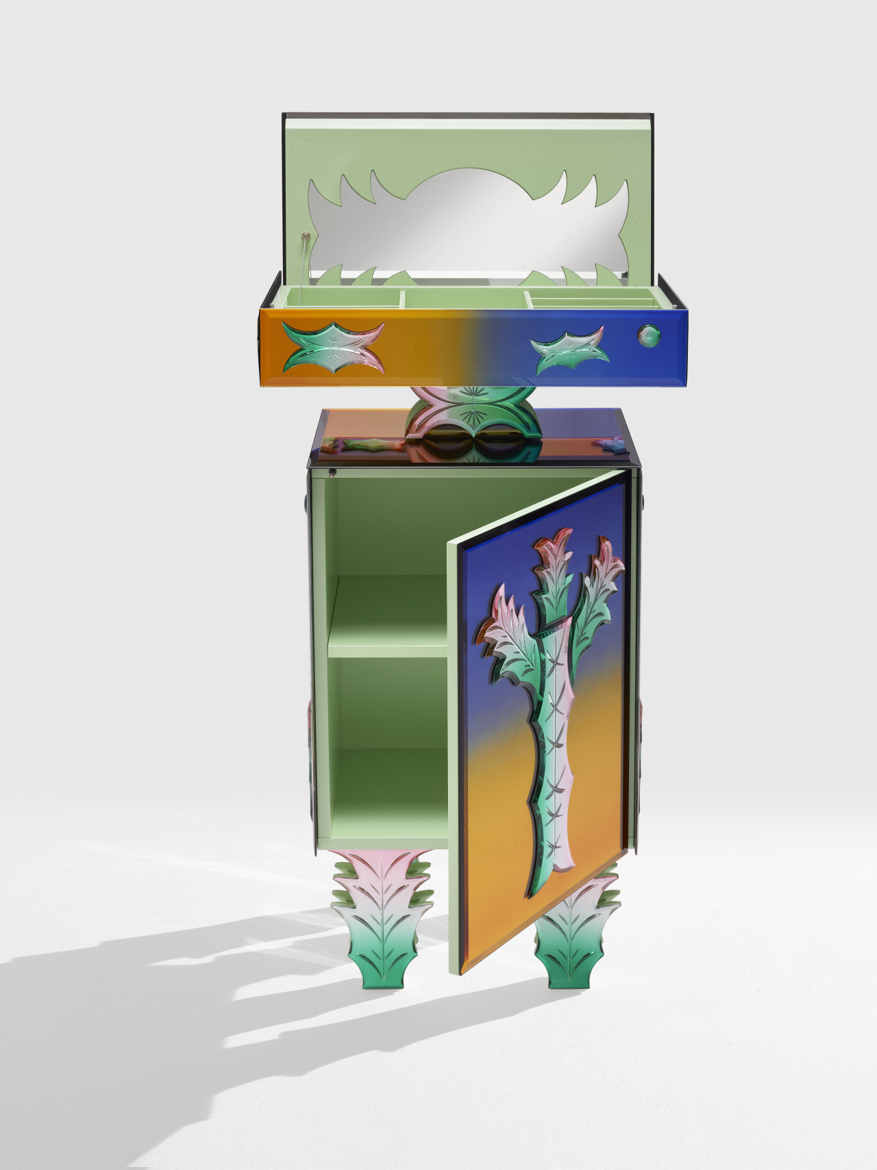 Bukolisch
for Vetralia Collectible
Bukolisch was born out of a fascination with the painted wardrobes found in the Tyrolean region. These pieces of furniture are characterized by their bucolic painting and are considered a part of folk art. Today,...