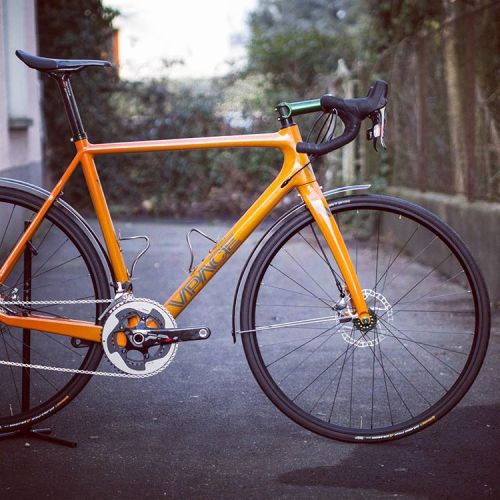 vpacebikes:  Mango Passion #commuter - juicy orange like the fruit and green like the leafs! With #v