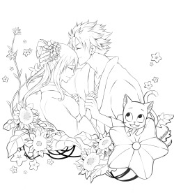 nanashiart:  Here’s a little something for those who like to colour! Feel free to paint this however you want ^ ^ Please be sure to credit the linework back to me though. And tag me too I’d love to see your wonderful colourings~!  P.S. im sorry for