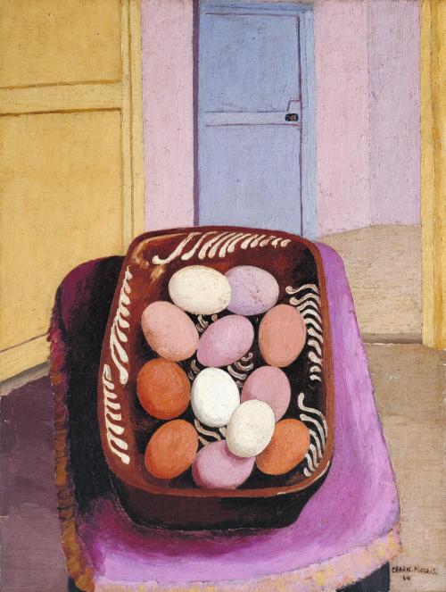 Sir Cedric Morris, The Eggs, 1944, oil on canvas, 61.5 x 43.2 cm, Tate Collection. SourceThe pastel 