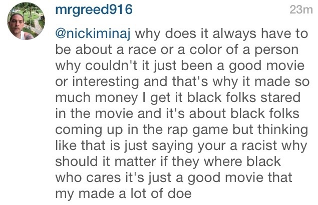 glowflake:  nicki minaj’s comments right now after showing her support for Straight