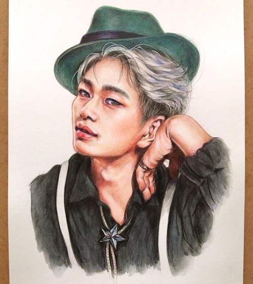 Onew Inspiration from Everytime. #shineefanart #onew#watercolorpencil #colorpencilhttps://www.