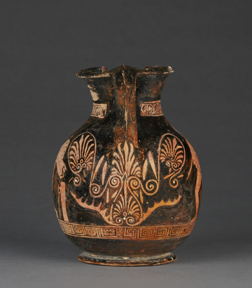 theancientwayoflife:~ Apulian Red-Figure Chous (Shape 3).Attributed to near the Black Fury Grou