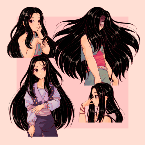 lavenderhomo: ive been working out how i want to draw illumi on my work breaks lately