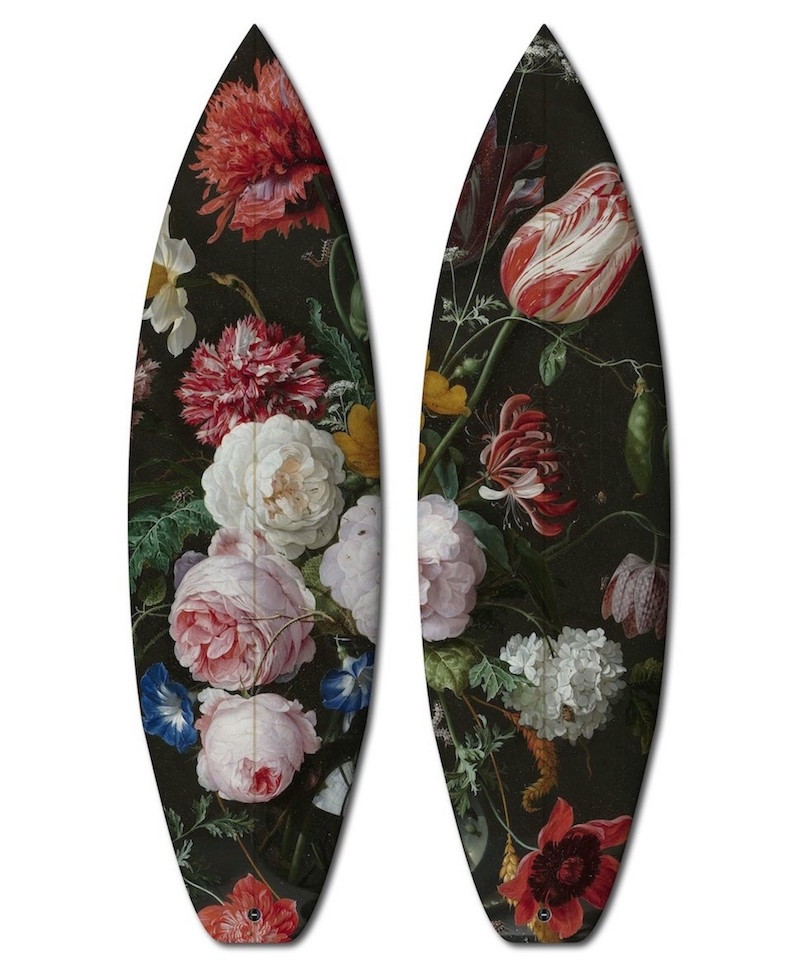 itscolossal:  Famous Oil Paintings Add a Modern Twist to Limited Edition Boards 