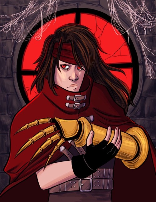 phantomqueen:commission for @bisexualhanzoshimada of vincent valentine! this one was really fun (whi