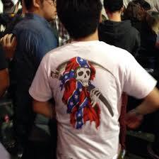 I stop fucking with kanye west when he was selling confederate flag t-shirts on his