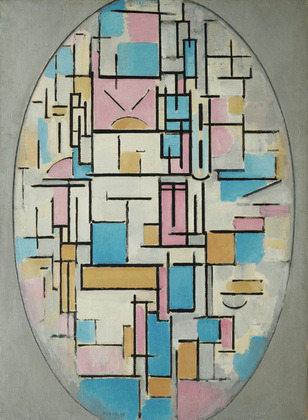Composition in Oval with Color Planes 11914Piet Mondrian