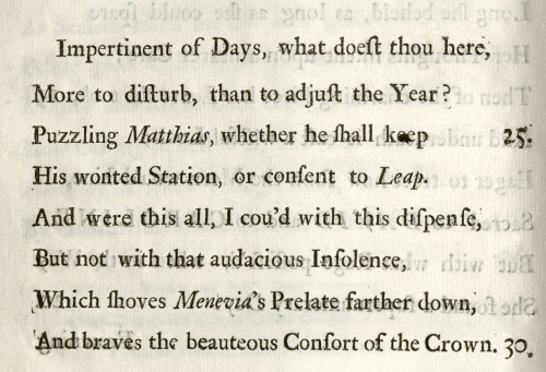 It turns out not everyone is equally excited about Leap Day. In this 1728 poem, the personification 