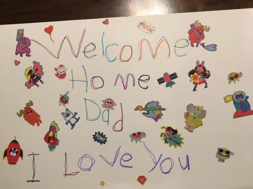 My daughter was nice enough to make me a “Welcome Home” card when I got back from the hospital. Havi