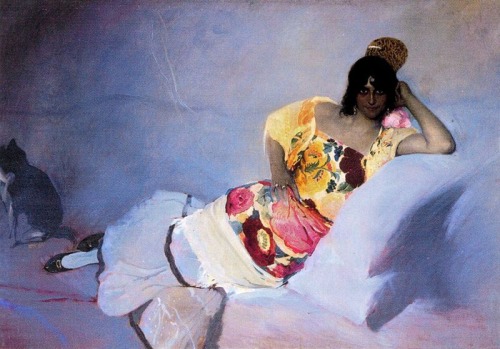 “Gitana” by Manuel Benedito y Vives (1875 - 1963)