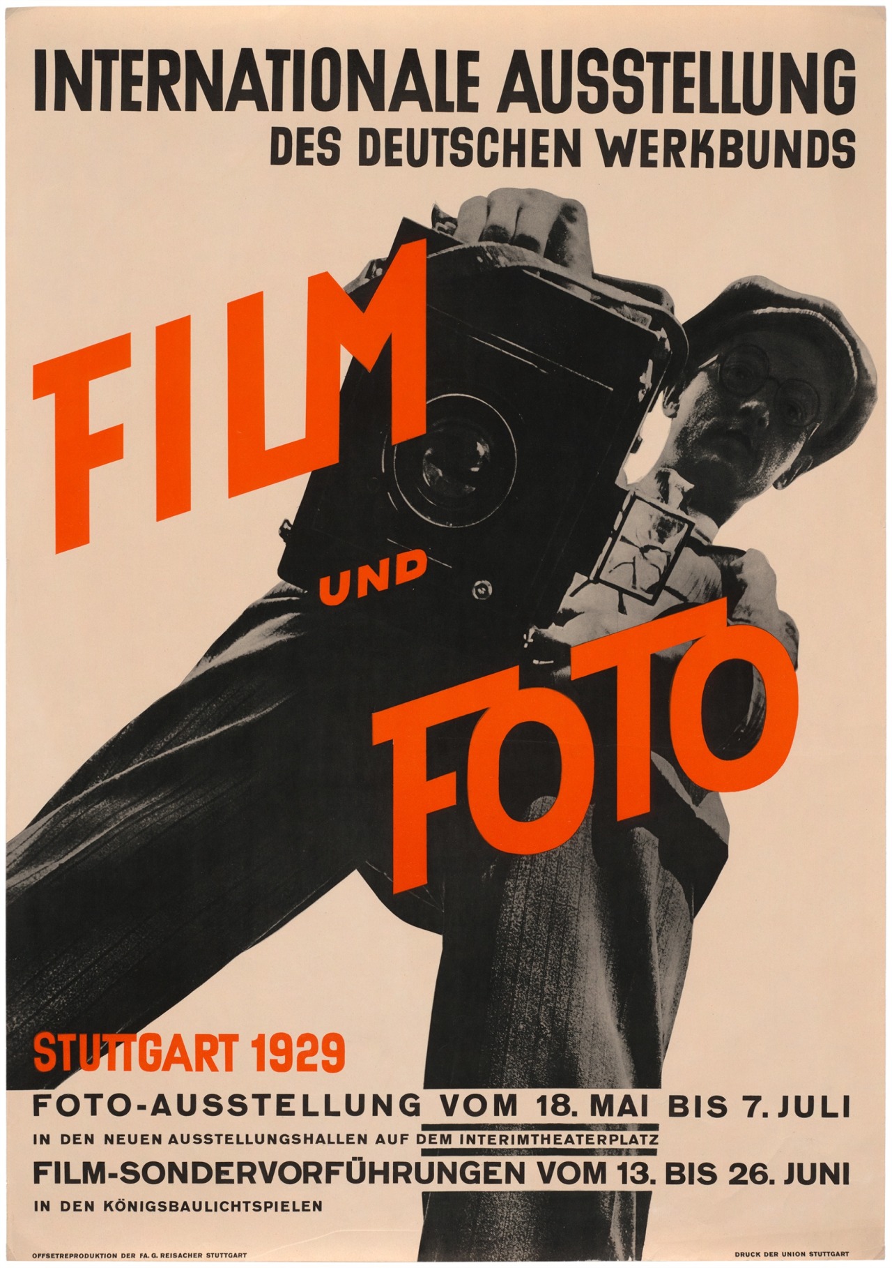 design-is-fine:  Poster for Foto und Film exhibition, 1929. Deutscher Werkbund. Unknown
