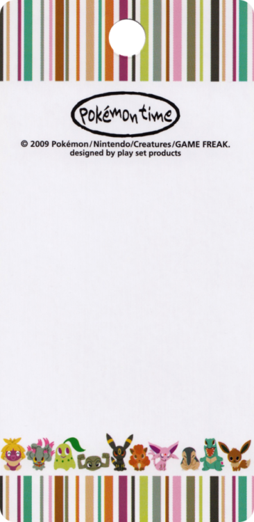 Pokémon Center / play set products - Pokémon Time Figure Strap Front Inserts(2009, 2010, 2012, 2013,