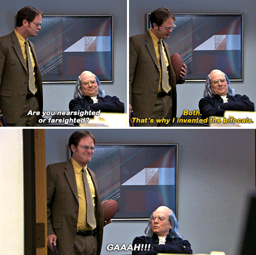 chewbacca:I don’t care what Jim says, that is not the real Ben Franklin.I am 99% sure.THE OFFICE (s3e14)