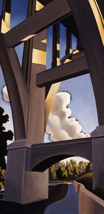Kenton Nelson, Strength and Beauty (Colorado Street Bridge, Pasadena, California), oil on panel, 199