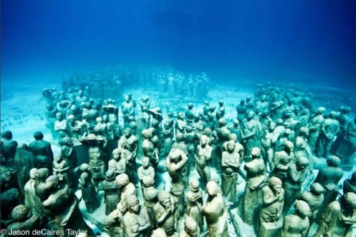 The Cancun Underwater Museum.