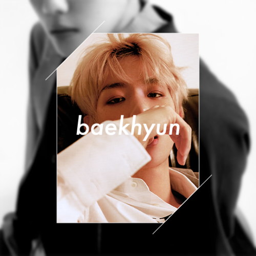 baekhyun - lined magazine