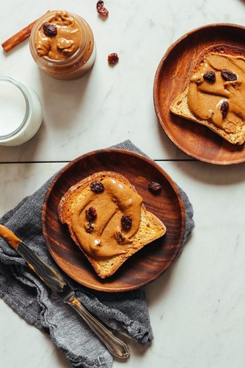 Creamy Cinnamon Raisin Peanut Butter