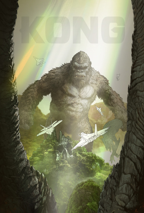 KONG. Like the Godzilla image, this was also made way ahead of production prior to Kingdom Kong. For