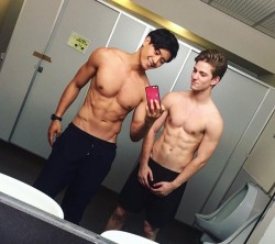 hotfamousmen:  Peter Sudarso and Nico Greetham  