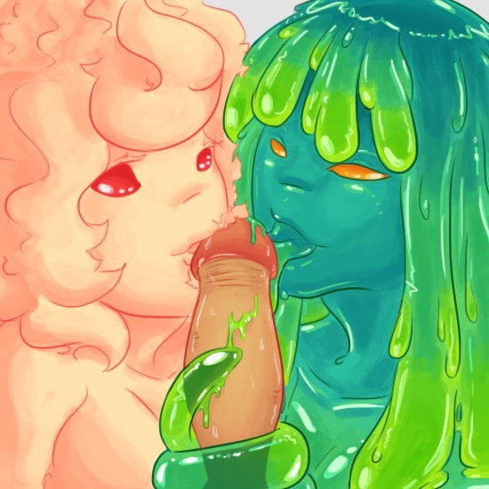 slimegirlfan:  Slime girls doing what they enjoy 😉❤️💧