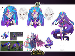 aurelion-solar: Star Guardian: Light and Shadow Concept Art by VK_wenqi  