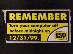 gunpowderandspark:  caffeinatedfeminist:  meredithdraper:  kokiron:  jibini:  top-lotad-breeder:  chocogoat:  what. why? someone pls explain to me pls i wasnt born yet in 1999 why turn computer off before midnight? what happen if u dont?  y2k lol everyone