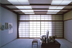 gallowhill:  Junzo Yoshimura, interior of Mountain Lodge at Karuizawa, Japan, built in 1962 