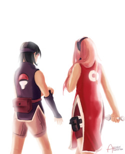 akemiin:  some mother and daughter i’m so in love with Sarada’s deisgn